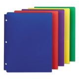 Poly Snap-in Two-pocket Folder, 11 X 8.5, Assorted, 10-pack