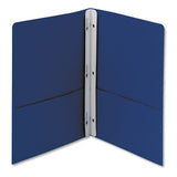 2-pocket Folder W-tang Fastener, Letter, 1-2" Cap, Dark Blue, 25-box