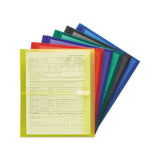 Poly Side-load Envelopes, Fold Flap Closure, 9.75 X 11.63, Assorted, 6-pack