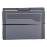 Cascading Wall Organizer, 14.25 X 33, Letter, Gray With 6 Bright Color Pockets