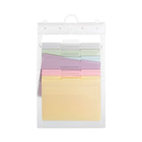 Cascading Wall Organizer, 6 Sections, Letter, 14.25 X 24.25, Pastel-assorted Colors