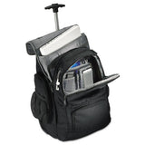 Rolling Backpack, 14 X 8 X 21, Black-charcoal