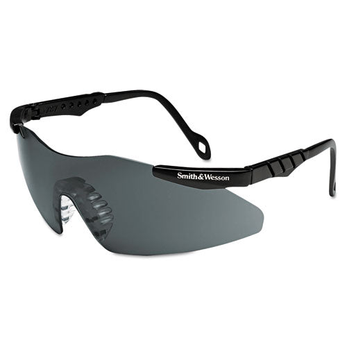 Magnum 3g Safety Eyewear, Black Frame, Smoke Lens