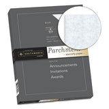 Parchment Specialty Paper, 24 Lb, 8.5 X 11, Blue, 100-pack