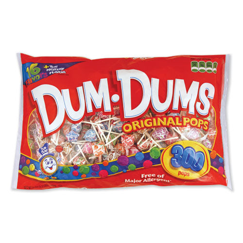 Dum-dum-pops, Assorted Flavors, Individually Wrapped, 300-pack