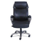 Cosset High-back Executive Chair, Supports Up To 275 Lbs., Black Seat-black Back, Slate Base