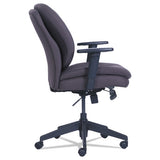 Cosset Ergonomic Task Chair, Supports Up To 275 Lbs., Gray Seat-gray Back, Black Base