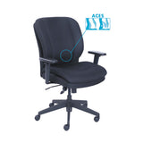 Cosset Ergonomic Task Chair, Supports Up To 275 Lbs., Gray Seat-gray Back, Black Base