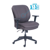 Cosset Ergonomic Task Chair, Supports Up To 275 Lbs., Gray Seat-gray Back, Black Base