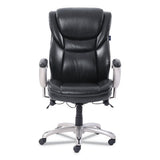 Emerson Executive Task Chair, Supports Up To 300 Lbs., Black Seat-black Back, Silver Base
