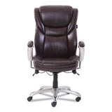 Emerson Executive Task Chair, Supports Up To 300 Lbs., Brown Seat-brown Back, Silver Base