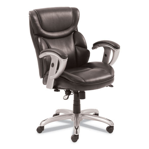 Emerson Task Chair, Supports Up To 300 Lbs., Brown Seat-brown Back, Silver Base