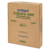 Ecosafe-6400 Bags, 30 Gal, 1.1 Mil, 30" X 39", Green, 48-box