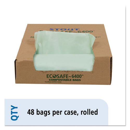 Ecosafe-6400 Bags, 30 Gal, 1.1 Mil, 30