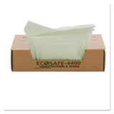 Ecosafe-6400 Bags, 32 Gal, 0.85 Mil, 33" X 48", Green, 50-box