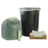 Ecosafe-6400 Bags, 32 Gal, 0.85 Mil, 33" X 48", Green, 50-box