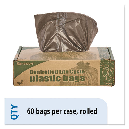 Controlled Life-cycle Plastic Trash Bags, 30 Gal, 0.8 Mil, 30