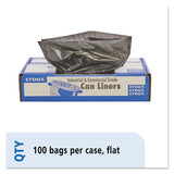 Total Recycled Content Plastic Trash Bags, 30 Gal, 1.3 Mil, 30" X 39", Brown-black, 100-carton