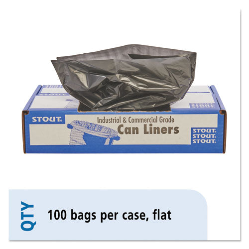 Total Recycled Content Plastic Trash Bags, 33 Gal, 1.3 Mil, 33