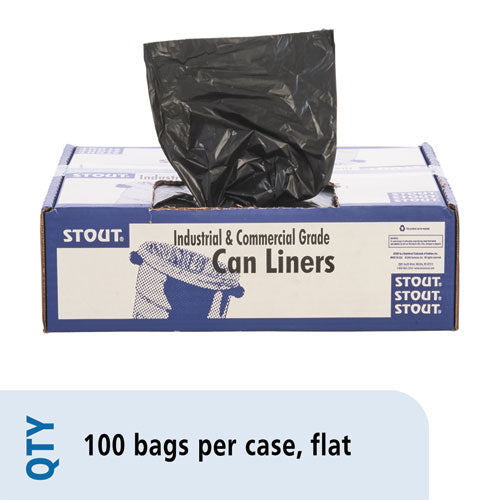 Total Recycled Content Plastic Trash Bags, 60 Gal, 1.5 Mil, 36