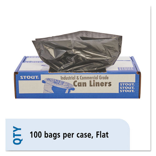 Total Recycled Content Plastic Trash Bags, 45 Gal, 1.5 Mil, 40