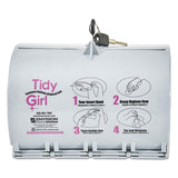 Plastic Feminine Hygiene Disposal Bag Dispenser, Gray