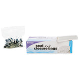 Seal Closure Bags, 2 Mil, 12" X 12", Clear, 500-carton