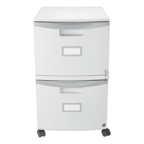 Two-drawer Mobile Filing Cabinet, 14.75w X 18.25d X 26h, Gray