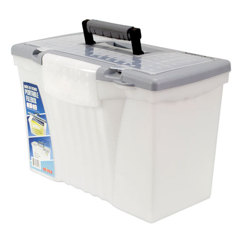 Portable Letter-legal Filebox With Organizer Lid, Letter-legal Files, 14.5