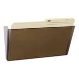 Wall File, Letter, 13 X 7, Single Pocket, Smoke