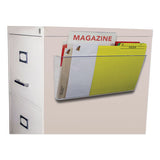 Unbreakable Magnetic Wall File, Letter-legal, 16 X 7, Single Pocket, Clear