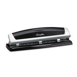 10-sheet Precision Pro Desktop Two-to-three-hole Punch, 9-32" Holes