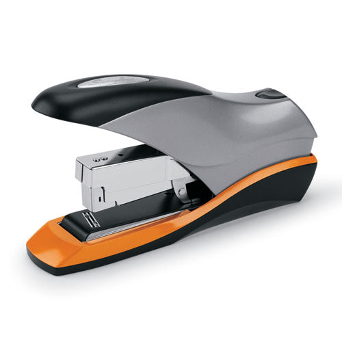 Optima 70 Desktop Stapler, 70-sheet Capacity, Silver-black-orange