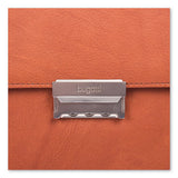 Milestone Briefcase, Holds Laptops 15.6", 5" X 5" X 12", Cognac