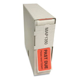 Billing Collection Labels, Past Due Please Remit Today!, 0.88 X 1.5, Fluorescent Red, 250-roll