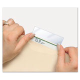 Self-adhesive Label-file Folder Protector, Top Tab, 3 1-2 X 2, Clear, 500-box