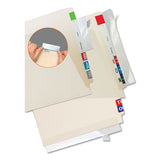 Self-adhesive Label-file Folder Protector, End Tab, 2 X 8, Clear, 100-box