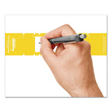 File Pocket Handles, 9.63 X 2, Yellow-white, 4-sheet, 12 Sheets-pack