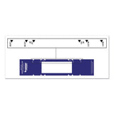 File Pocket Handles, 9.63 X 2, Dark Blue-white, 4-sheet, 12 Sheets-pack