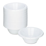 Plastic Dinnerware, Bowls, 12oz, White, 125-pack