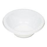 Plastic Dinnerware, Bowls, 12oz, White, 125-pack