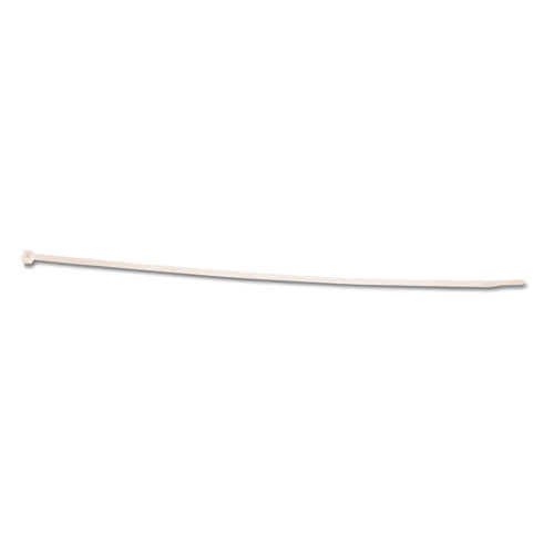 Nylon Cable Ties, 8 X 0.19, 50 Lb, Natural, 1,000-pack