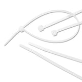 Nylon Cable Ties, 11 X 0.19, 50 Lb, Natural, 500-pack