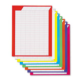Vertical Incentive Chart Pack, 22w X 28h, 8 Assorted Colors, 8-pack