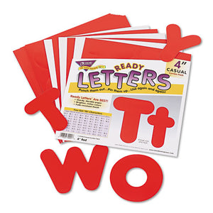 Ready Letters Casual Combo Set, Red, 4"h, 182-set