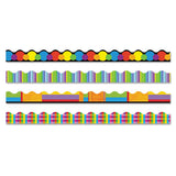 Terrific Trimmers Border, 2 1-4 X 39" Panels, Color Collage Designs, 48-set