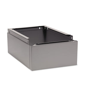 Optional Locker Base, 12w X 18d X 6h, Medium Gray