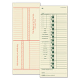 Time Card For Acroprint-simplex, Weekly, Two-sided, 3 1-2 X 9, 500-box