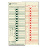Time Card For Lathem, Bi-weekly, Two-sided, 3 1-2 X 9, 500-box