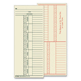 Time Card For Simplex, Semi-monthly, 3 1-2 X 10 1-2, 500-box